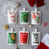Christmas Wine Pouches "Naughty" - Limited Edition 6x Pack