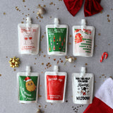 Christmas Wine Pouches "Naughty" - Limited Edition 6x Pack