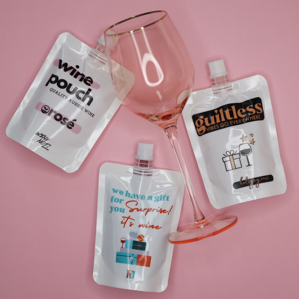 Brand Your Own Wine Pouch - Novelty Pouch ($6.50/each - pack of 10x) wine pouch Wine Not the Brand 