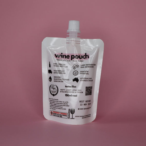 Brand Your Own Wine Pouch - Novelty Pouch ($6.50/each - pack of 10x) wine pouch Wine Not the Brand 
