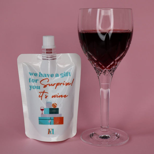 Brand Your Own Wine Pouch - Novelty Pouch ($6.50/each - pack of 10x) wine pouch Wine Not the Brand 