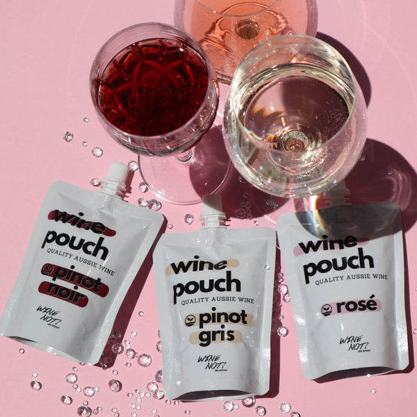 NEW 150ml Mixed Case - 6x Wine Pouches ($7.50/pouch) wine pouch Wine Not the Brand 